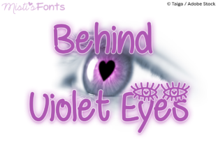 Behind Violet Eyes: A Handwriting Font for Editorial Design