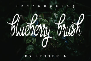 Blueberry Brush Font: Adding Warmth to Editorial Design