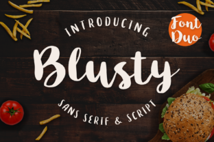 Blusty Duo Font: Handwritten Charm for Makers