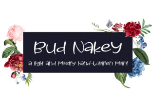 Bud Nakey Font: Elevated Script for Editorial Design