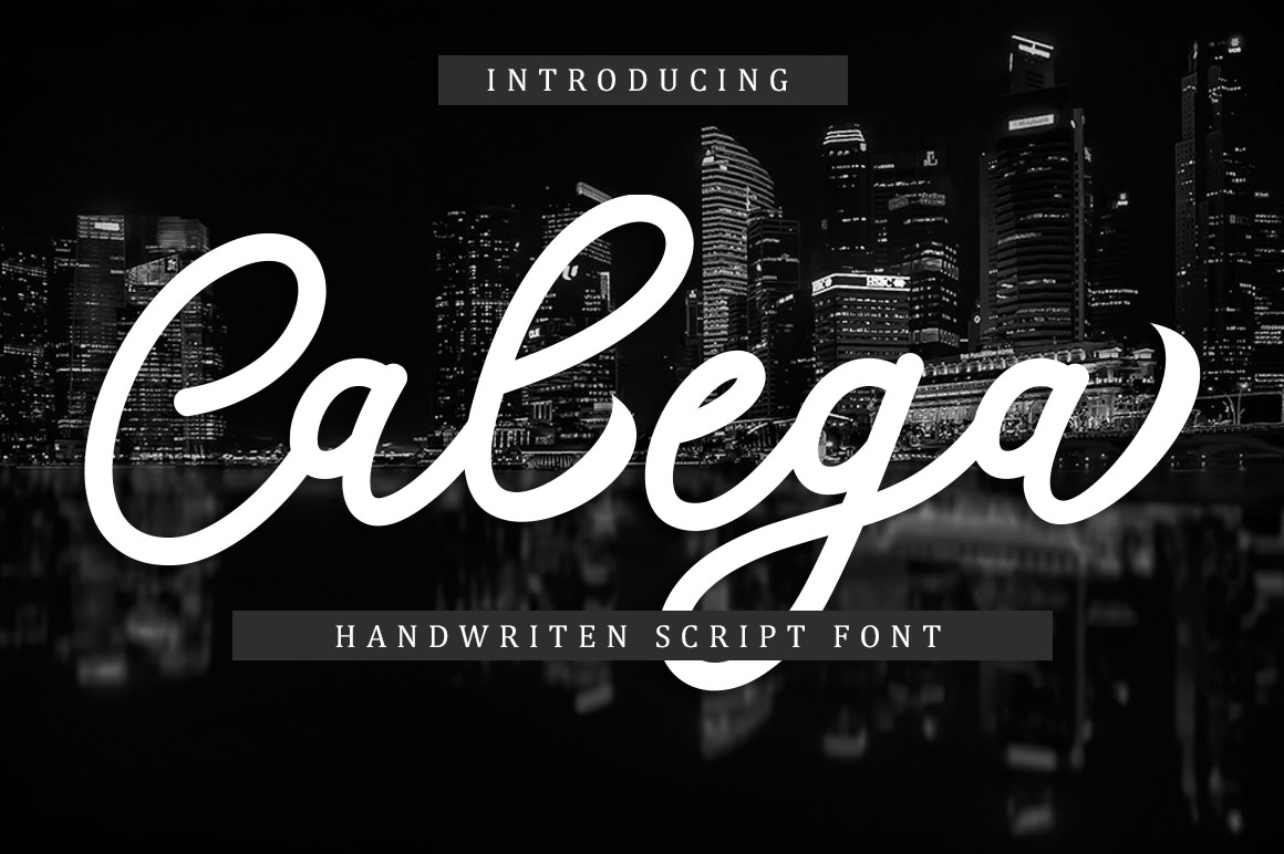 Calega Font: Modern Script for Handmade Products