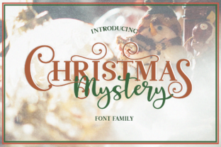 Christmas Mystery Family Font for Holiday Campaigns