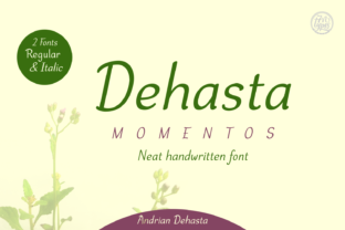 Dehasta Momentos Font: Readable Handwritten Charm for Makers