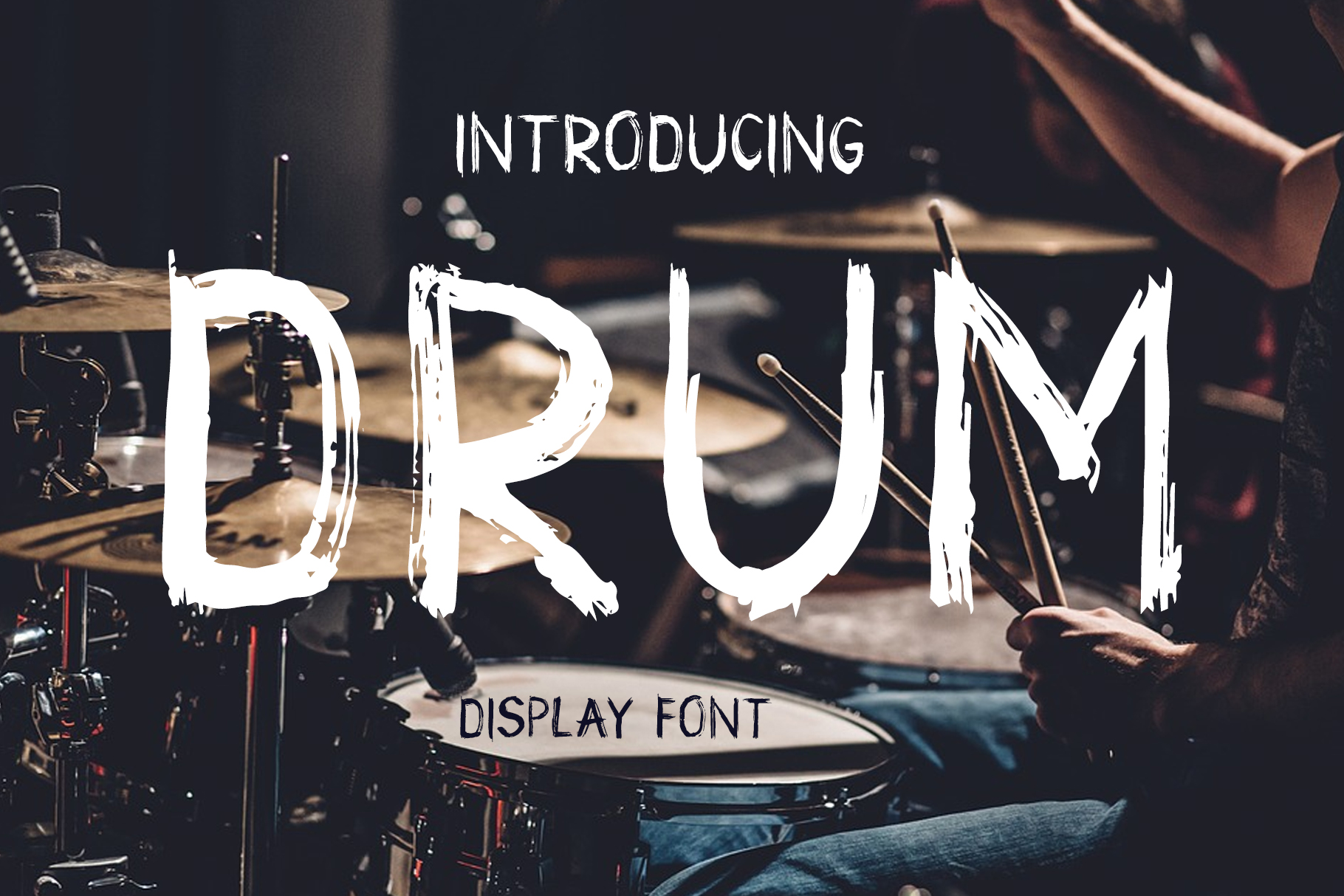 Drum Font Review: Grunge Display Type for Editorial Layouts