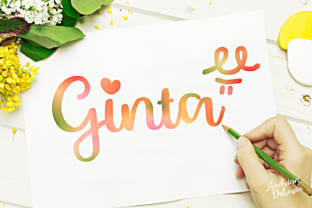 Ginta Font: A Script Typeface for Digital Campaigns