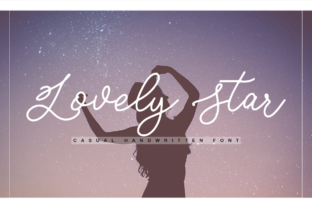 Lovely Star Font: Elegant Calligraphy for Branding