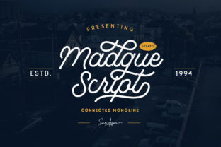 Madgue Font: A Mono Line Typeface for Branding