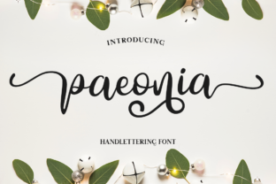 Paeonia Font: Elegant Script for Editorial Design