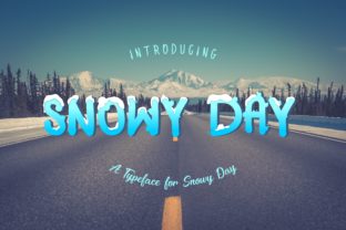 Snowy Day Font: Adding Warmth to Winter Editorial Design