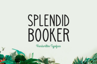 Splendid Booker Font: A Handwritten Typeface for Makers